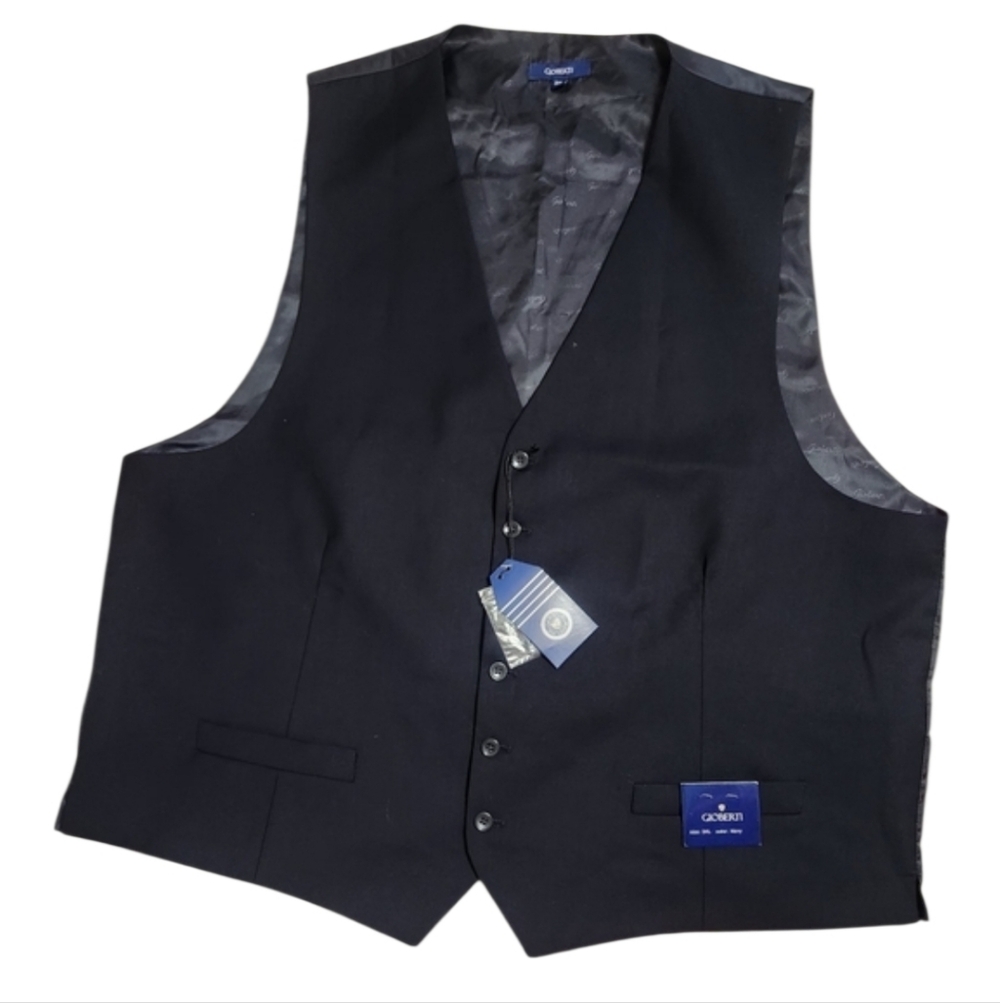 Gioberti 3xl Navy Men's Vest